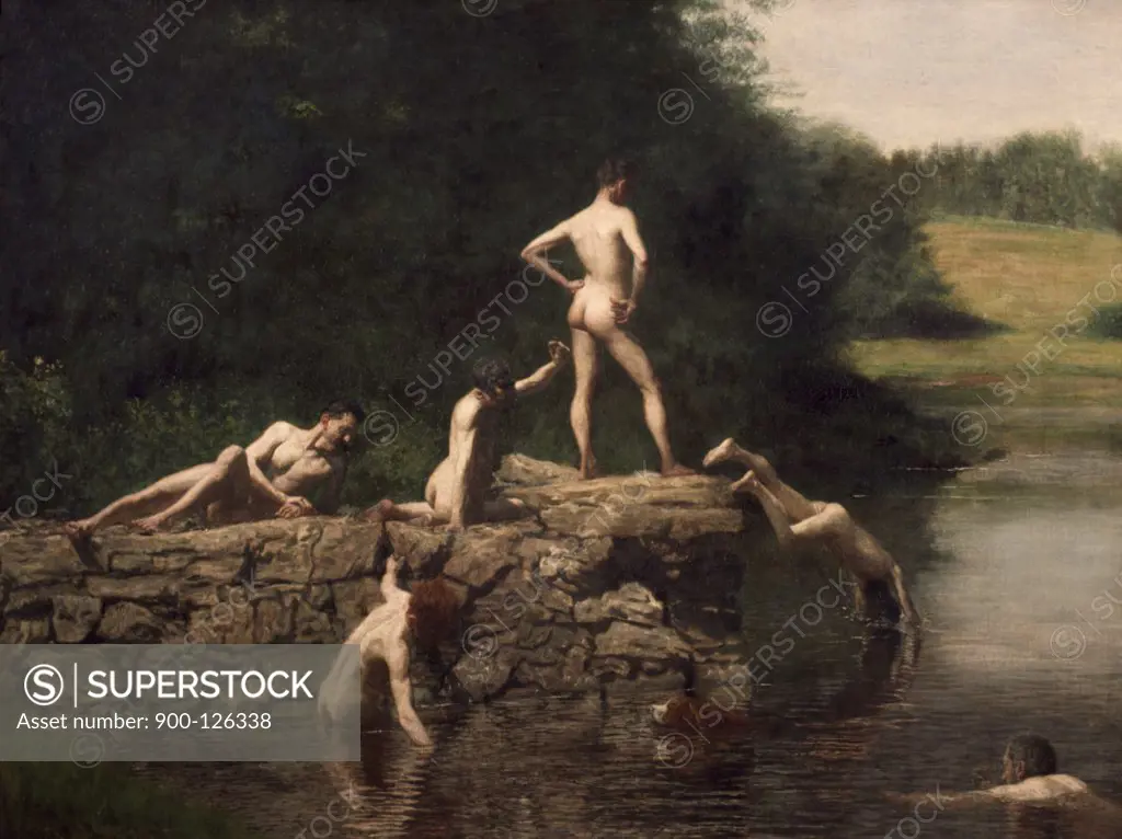 Swimming Hole by Thomas Eakins,  painting