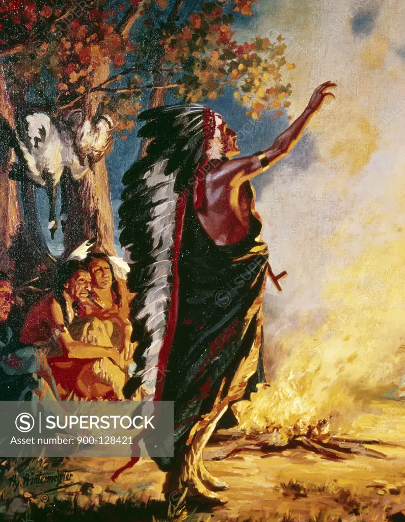 Chief's Prophecy by Hy Hintermeister, 1897-1972