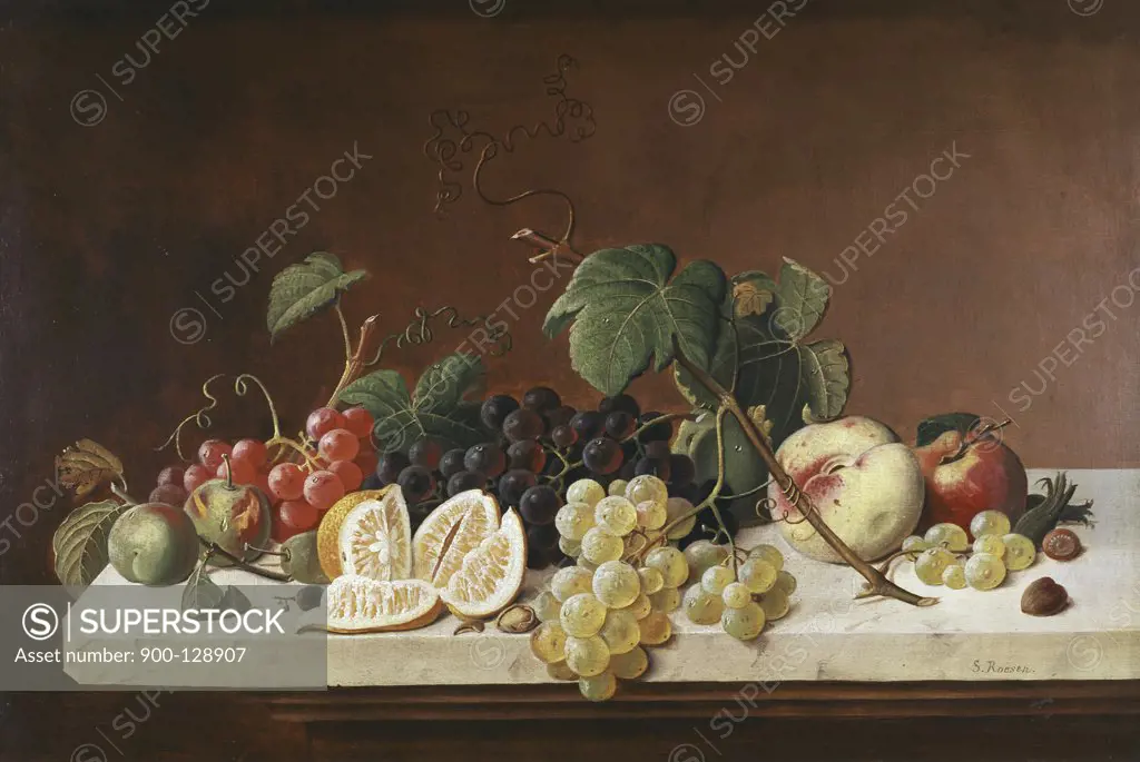 Still Life With Fruit Severin Roesen (ca.1815-ca.1872 American)