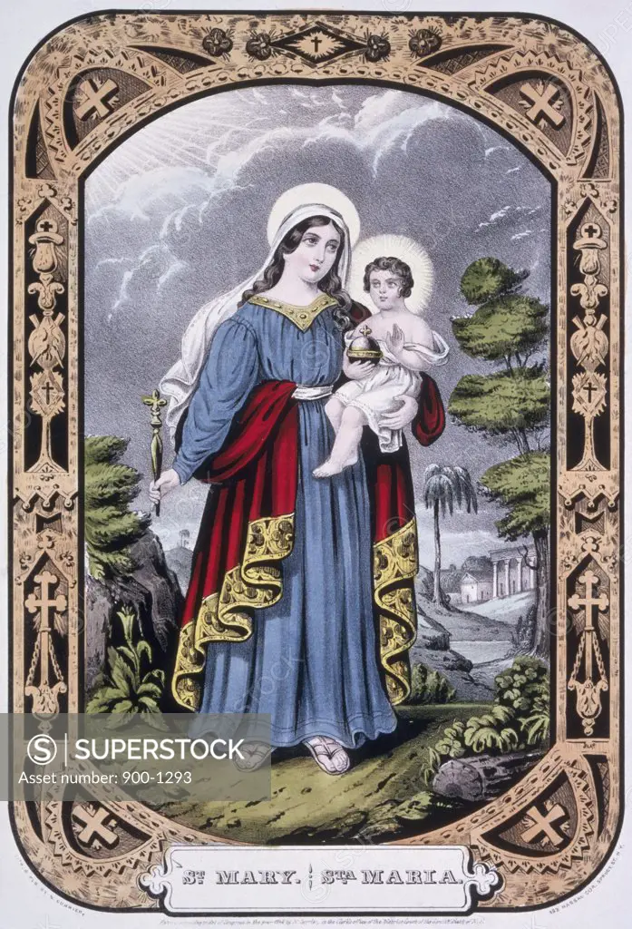 Saint Mary  Currier & Ives (1834-1907 American) Library of Congress, Washington, D.C., USA