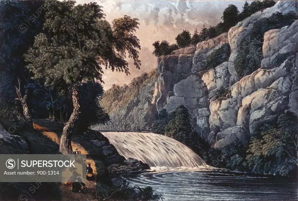 Tallulah Falls - Georgia  Currier and Ives (a. 1857-1907/American)  Library of Congress, Washington, D.C. 