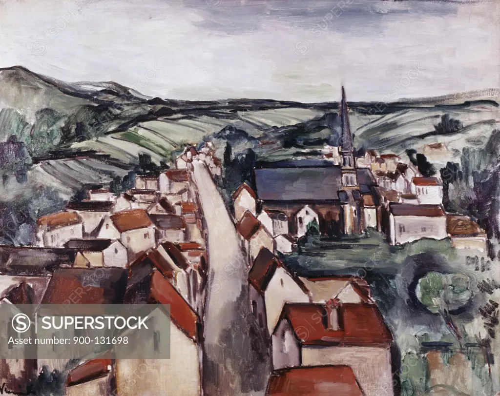 Village Scene by Maurice de Vlaminck, 1876-1958