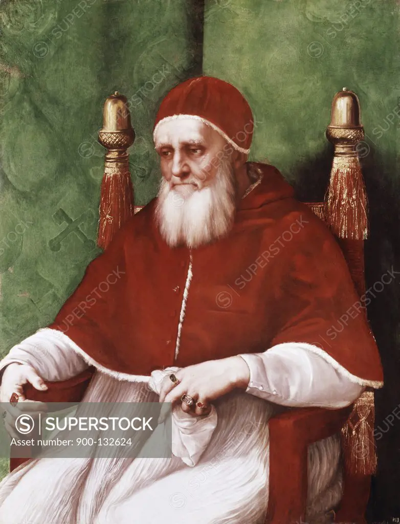 Pope Julius II C. 1511-12 Raphael (1483-1520 Italian) Wood National Gallery, London
