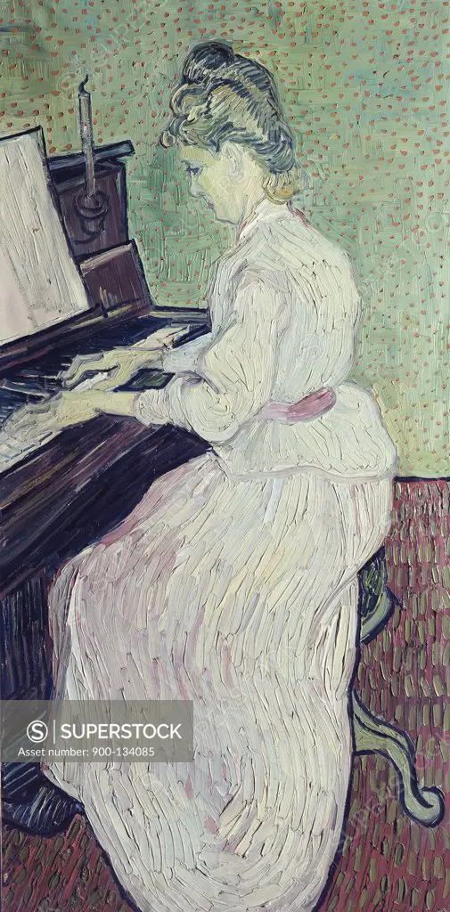 Marguerite Gachet at the Piano Vincent van Gogh (1853-1890/Dutch)  Kunstmuseum, Basel  