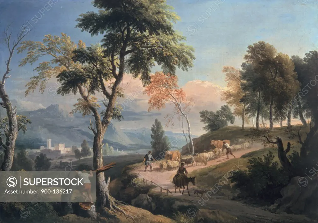 Southern Landscape, Dietrich,  Christian W.E. (1712-1774/German)