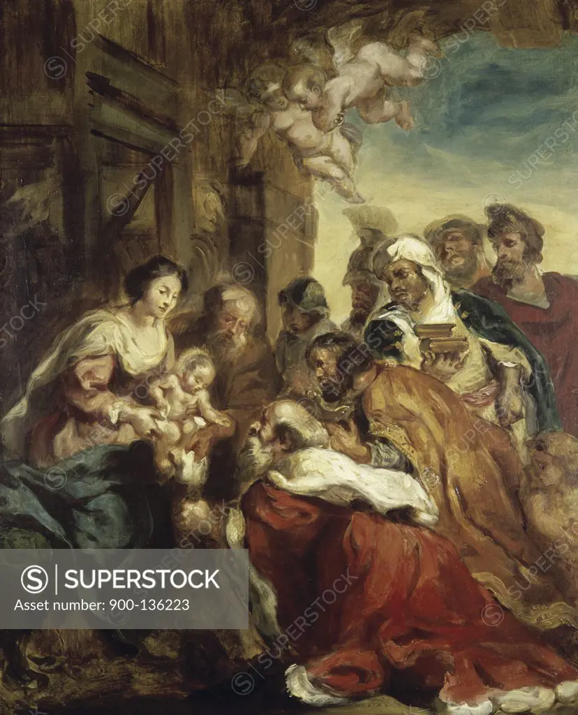 Adoration of the Kings Eugene Delacroix (1798-1863/French)
