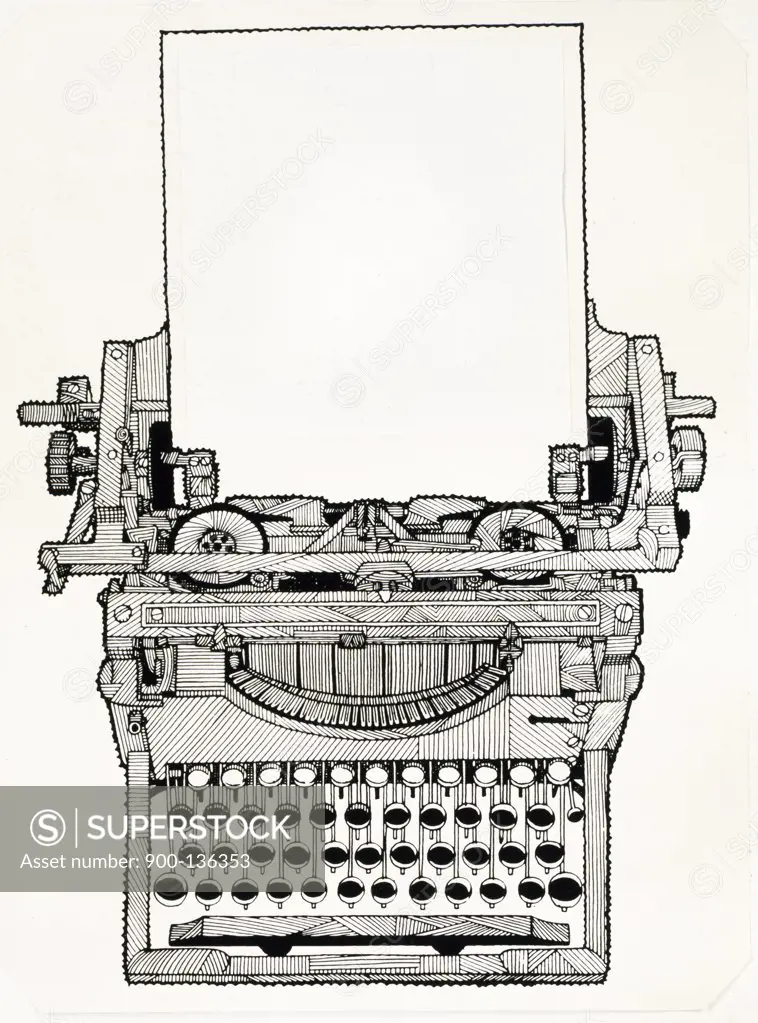 Manual Typewriter, artist unknown