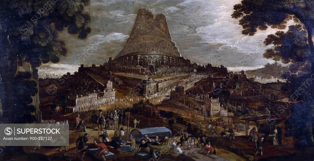 The Tower of Babel by Hendrick van Cleeve, 18th century