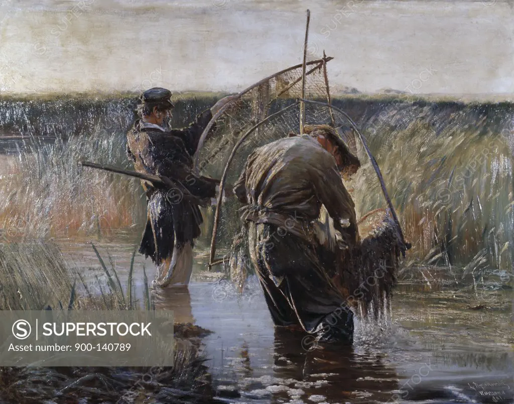 Fishermen Leon Wyczólkowski (1852-1936 Polish)