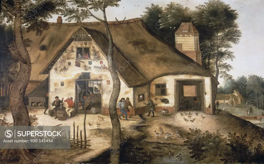 The Auberge Saint-Michel Pieter Bruegel the Younger (ca.1564-1638 Flemish)
