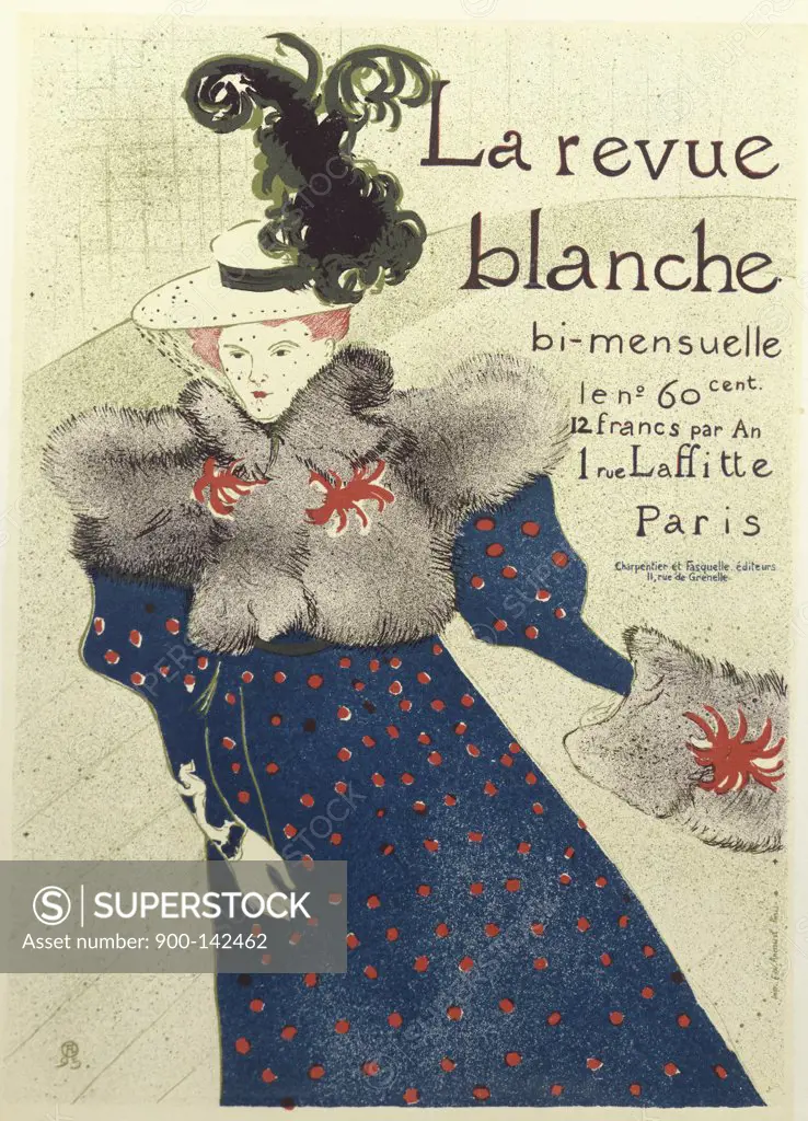 La Revue Blanche Henri de Toulouse-Lautrec (1864-1901/French) Lithograph 