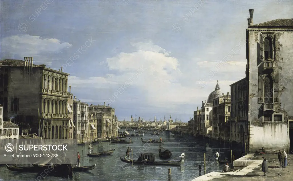 Grand Canal, Venice from Camp di San Vio Giovanni Antonio C. Canaletto (169-1768/Italian)