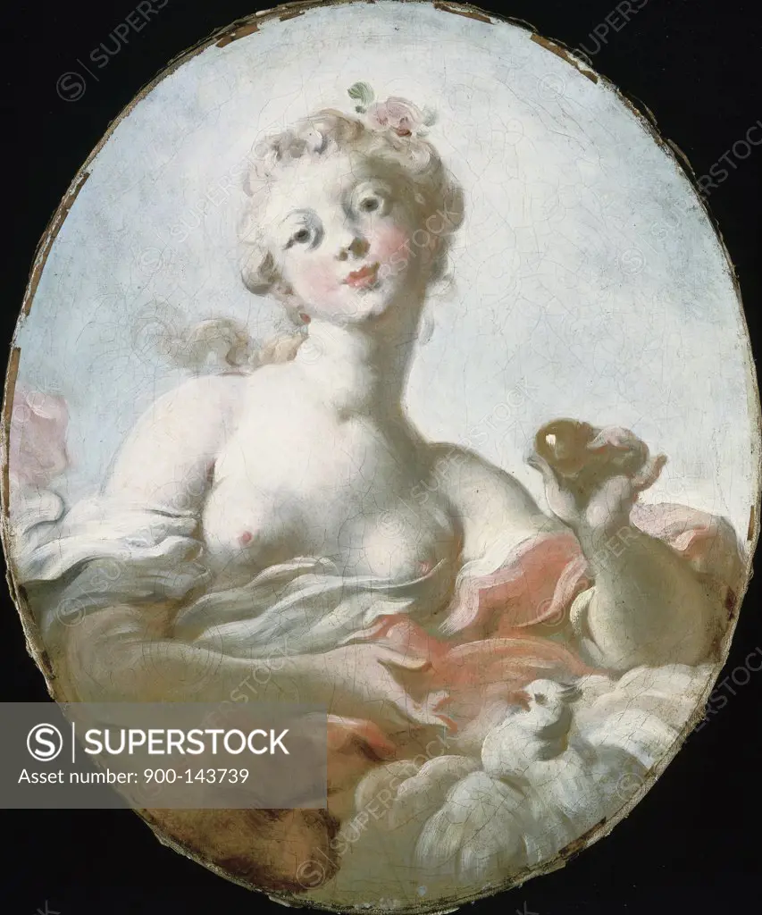 Mademoiselle Marie-Catherine Colombe en Venus Glorieuse Jean Honore Fragonard (1732-1806 French) 