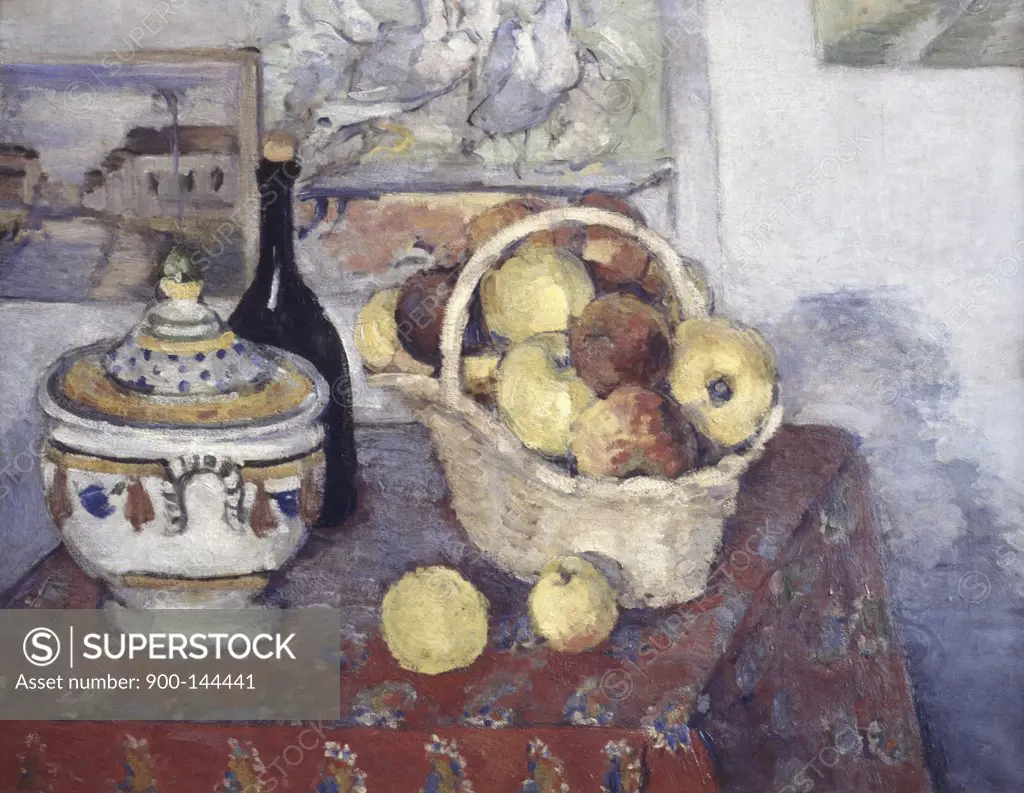 Still Life with Soup Tureen Paul Cezanne (1839-1906 French) Jeu de Paume, Louvre, Paris, France