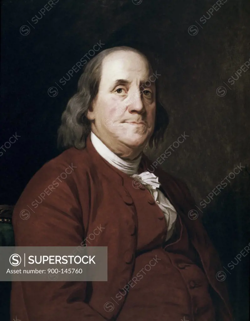 Benjamin Franklin Joseph Wright (1734-1797 British) Corcoran Gallery of Art, Washington D.C. 