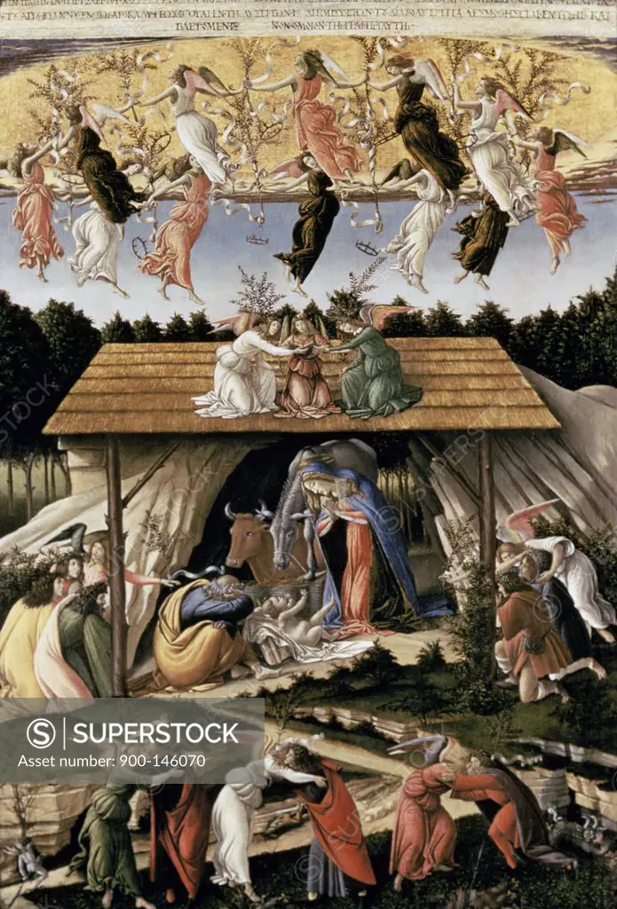 The Mystic Nativity 1501 Sandro Botticelli (1444-1510/Italian) Oil on Canvas National Gallery, London, England