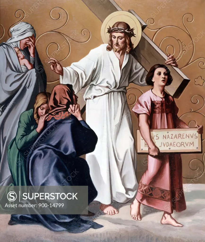 Jesus Speaks to Daughters of Jerusalem by unknown artist