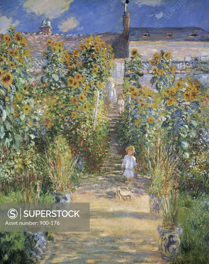 The Artist's Garden at Vetheuil  1880 Claude Monet (1840-1926/French) Oil on canvas National Gallery of Art, Washington, D.C. 
