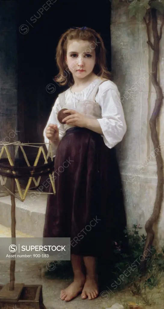 Child with a Ball of Wool  1886 William-Adolphe Bouguereau (1825-1905 French)