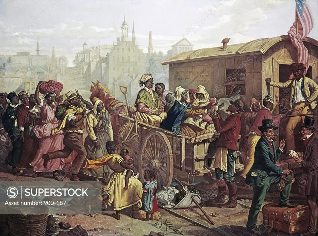 After the Sale: Market Scene in Richmond, Virginia Eyre Crowe (1824-1910 British)