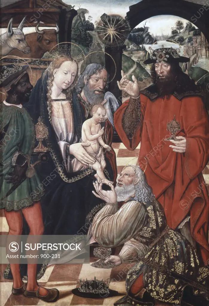 Adoration of the Kings  15th C. Artist Unknown