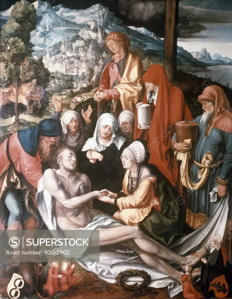 Lamentation Over the Dead Christ by Albrecht Durer, (1471-1528), Geramany, Munich, Alte Pinakothek