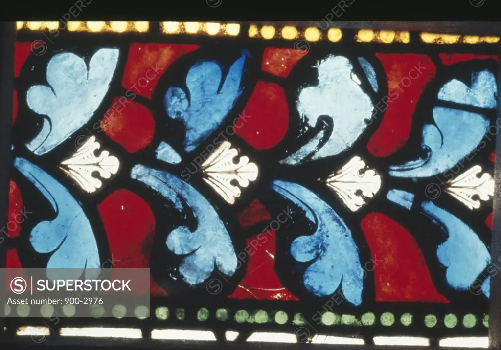 UK,  England,  Kent,  Canterbury,  Canterbury Cathedral,  Stained glass,  Circa 1220