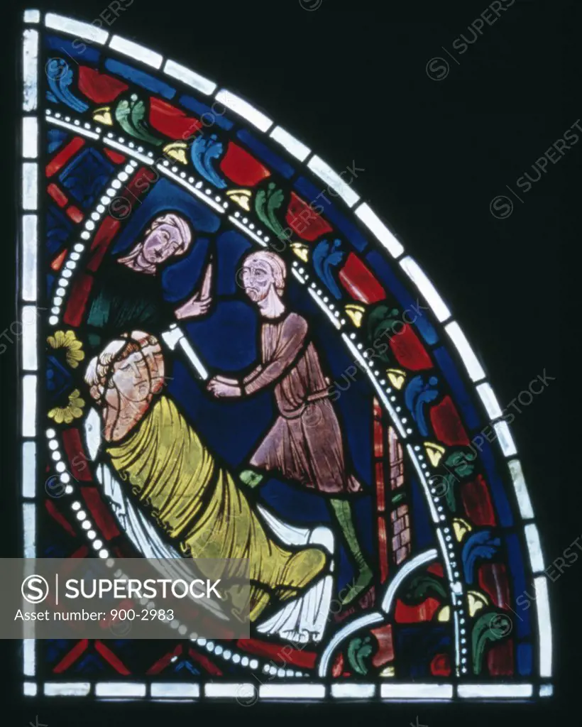 Life of Saint Nicholas,  The French, 13th. C, Stained Glass,