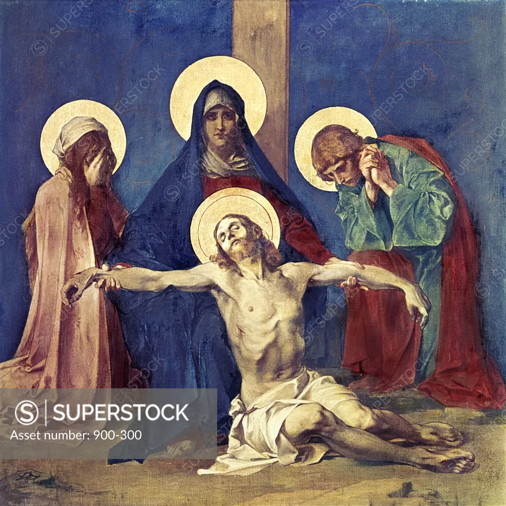 Jesus Taken Down from the Cross (13th Station Of The Cross) 1898 Martin Feuerstein (1856-1931 French) St. Anna Church, Munich, Germany