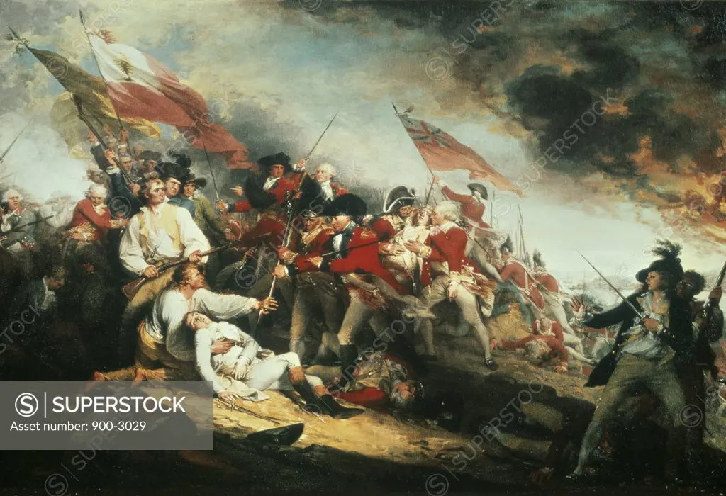 The Death of General Warren at the Battle of Bunker Hill, 17 June 1775 1786 John Trumbull (1756-1843 American) Oil on canvas Yale University Art Gallery, New Haven, CT, USA 