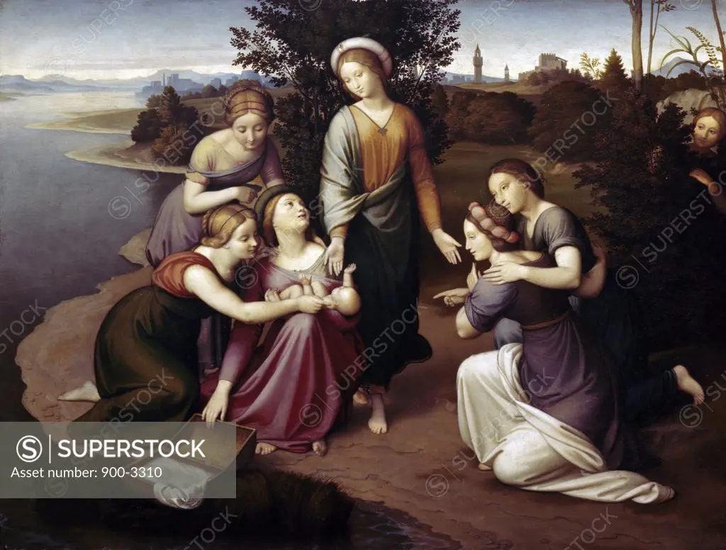 The Discovery of Moses by Johann Friedrich Overbeck, (1789-1869)