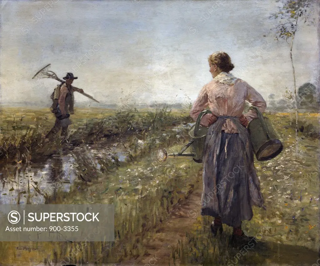Morning in the Fields by Fritz Karl Hermann von Uhde, (1848-1911)