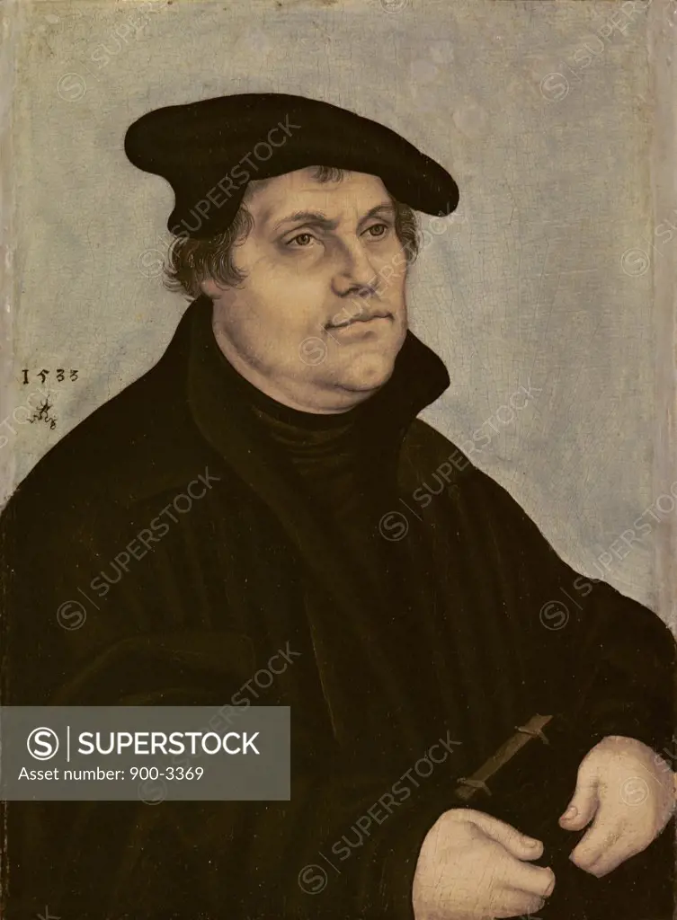 Martin Luther 1533 Lucas Cranach, the Elder (1472-1553/German) Oil on Canvas