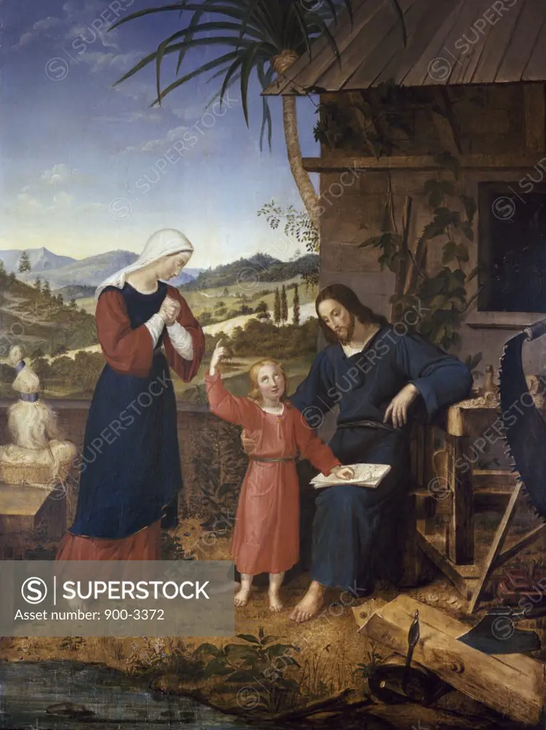 Christ in the Carpenter Shop John von Leonardshof (1795-1822 German)