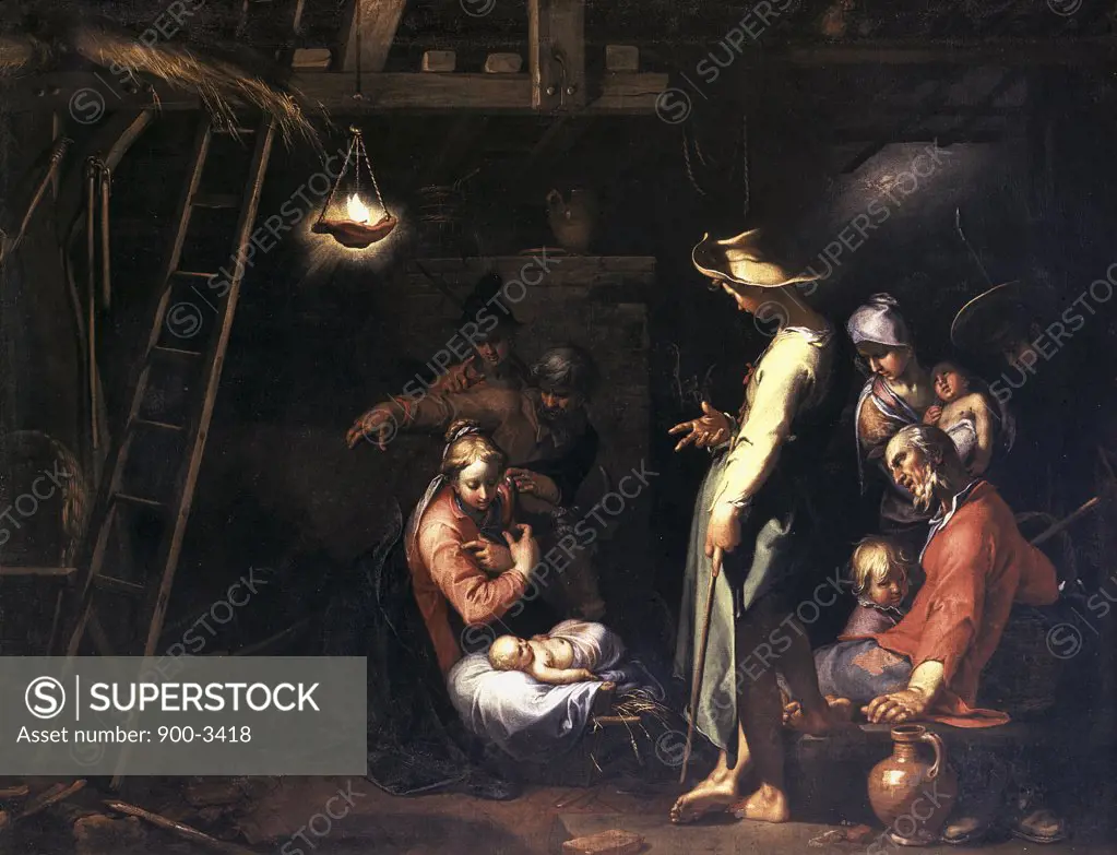 The Birth of Christ Abraham Bloemaert (1567-1651 Dutch)