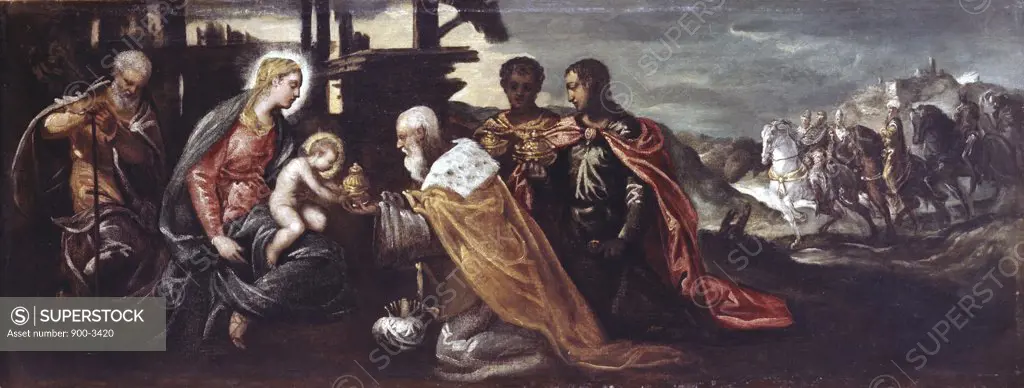 The Adoration of the Kings Jacopo Tintoretto (1518-1594 Italian) 