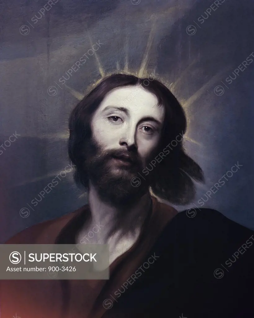 Jesus Christ Sir Anthony van Dyck (1599-1641/Flemish) Oil on Canvas Dusseldorf Museum, Germany