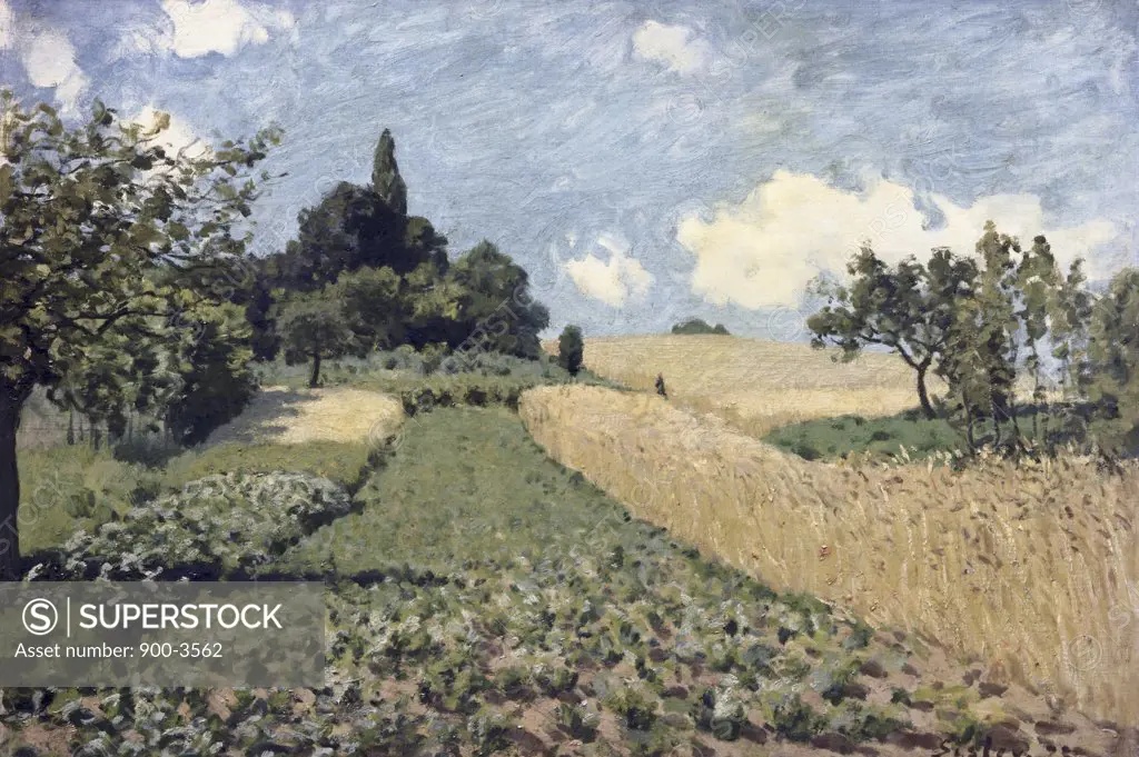 The Cornfield Alfred Sisley (1839-1899/French) 