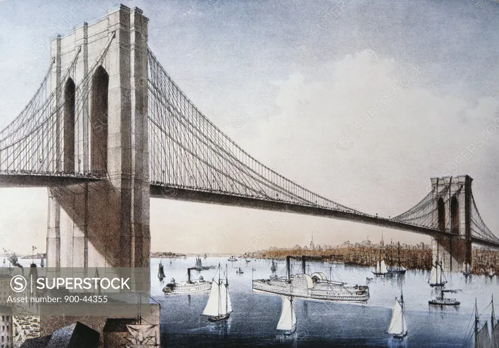 Brooklyn Bridge, New York City Artist Unknown
