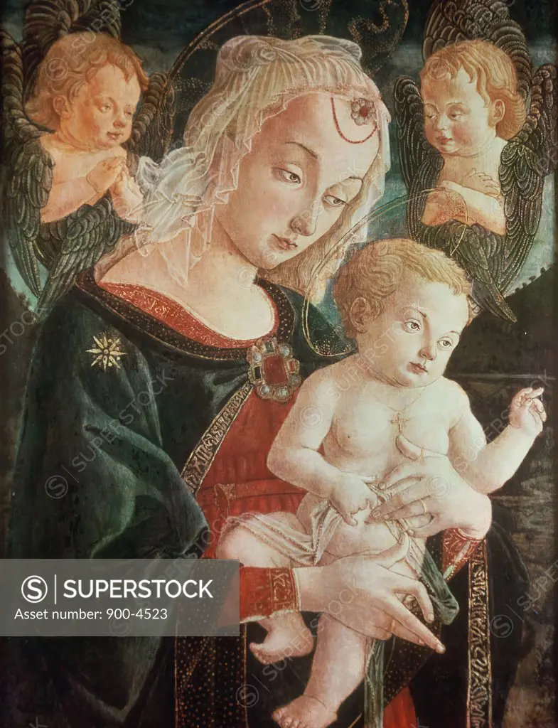 Madonna With Child  Francesco Fiorentino (16th C./ Italian) 