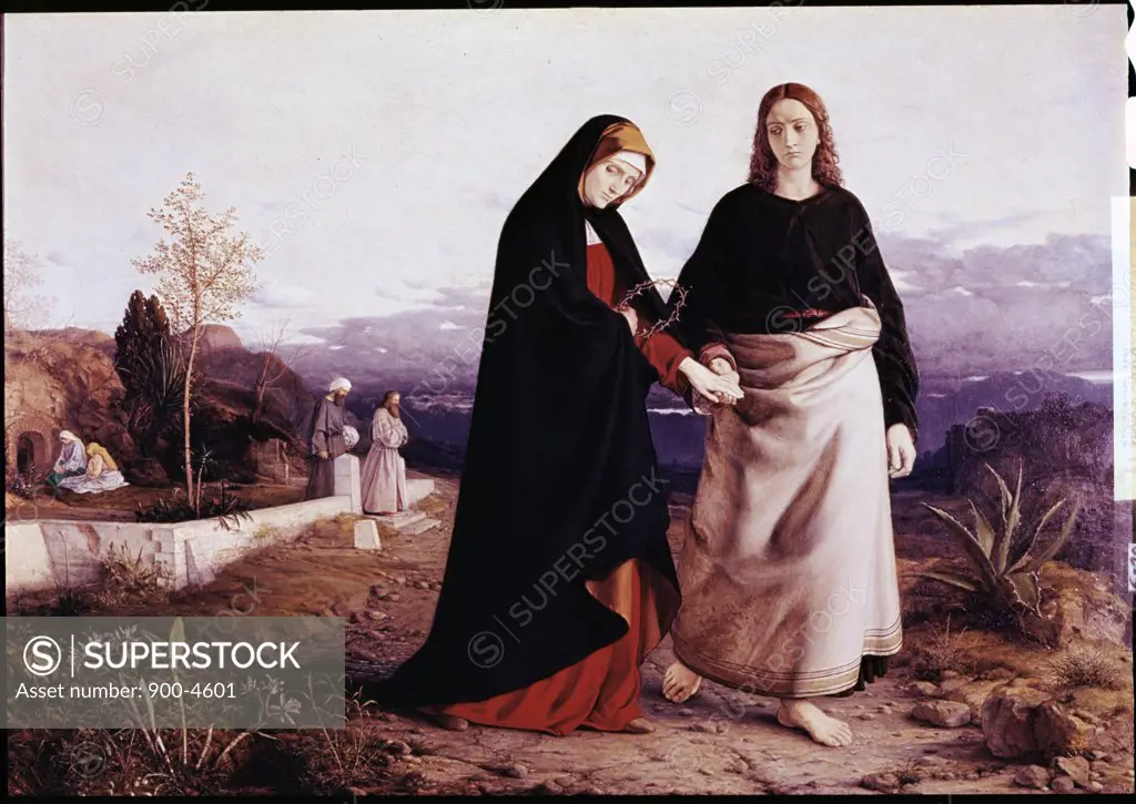 John Leading Mary from the Tomb  William Dyce (1806-1864 British) 
