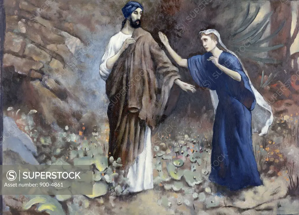 Jesus Reveals Himself to Mary Robert Leinweber (1845-1915 German) 