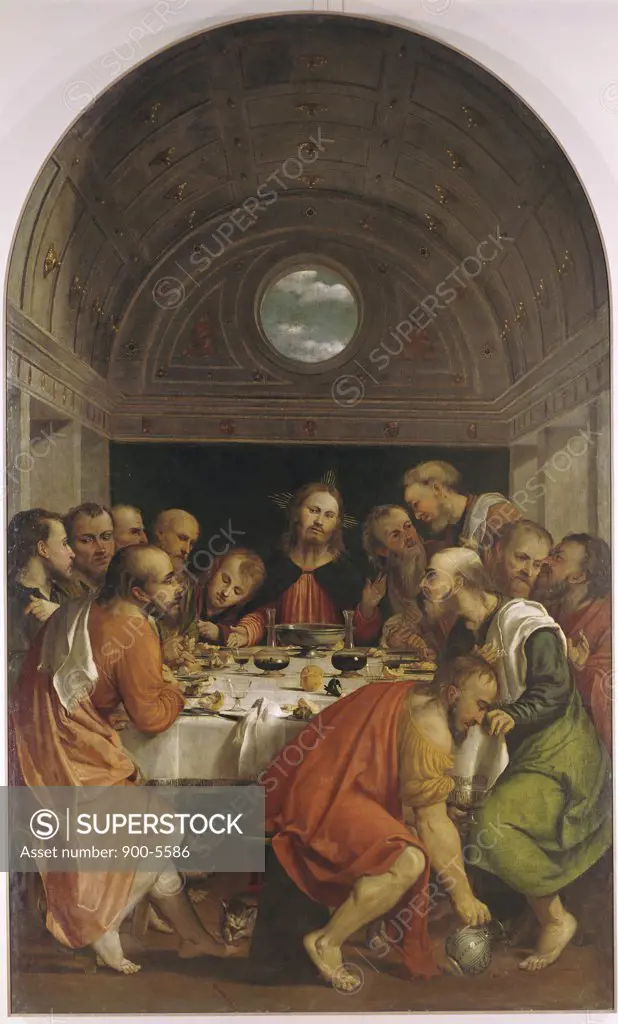 The Last Supper Romanino (1485-1566 Italian) 
