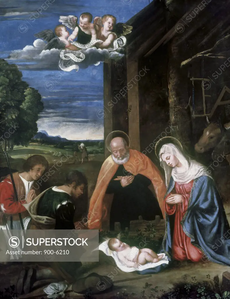 The Nativity Titian (ca.1485-1576 Italian)