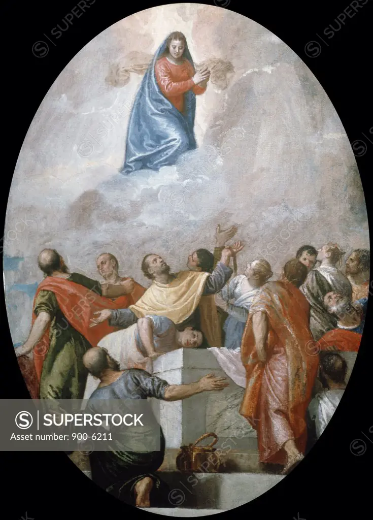 Assumption of The Virgin by Paolo Veronese, (1528-1588)