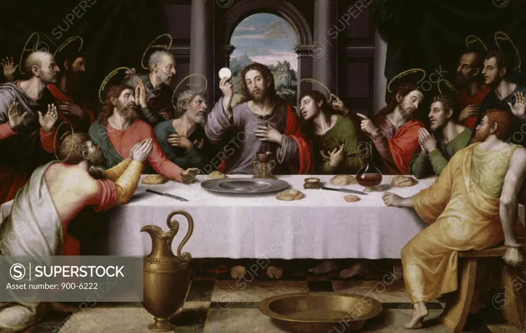 The Last Supper  Juan de Juanes (c. 1523-1579/ Spanish) 