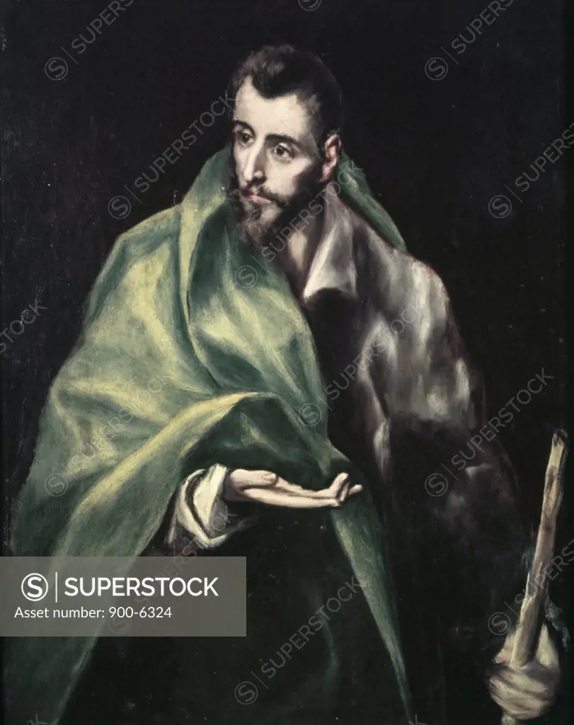 Apostle St. James the Greater  1606 El Greco (1541-1614/Greek) Oil on canvas Museo del Greco, Toledo, Spain 
