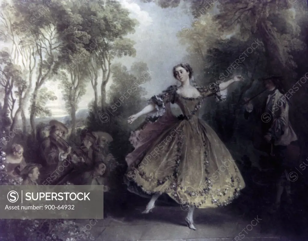 Dancer Camargo by Nicolas Lancret, 1730, 1690-1743
