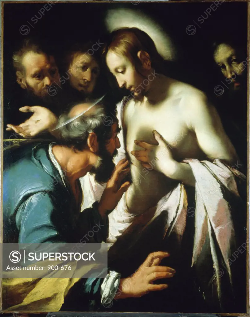 Doubting Thomas  Bernardo Strozzi (1581-1644/ Genoese)  Museum of Art, Ponce, Puerto Rico 