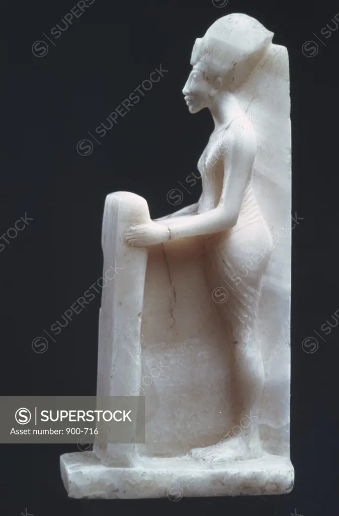 Akhenaten Statuette 1350 BC Egyptian Art Alabaster Staatliche Museen, Berlin, Germany 